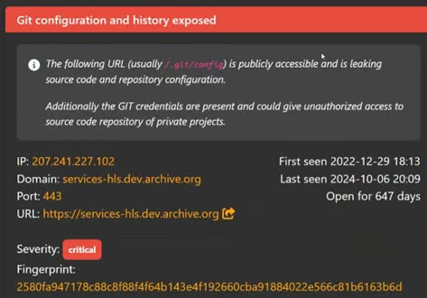 Git Configuration and history exposed