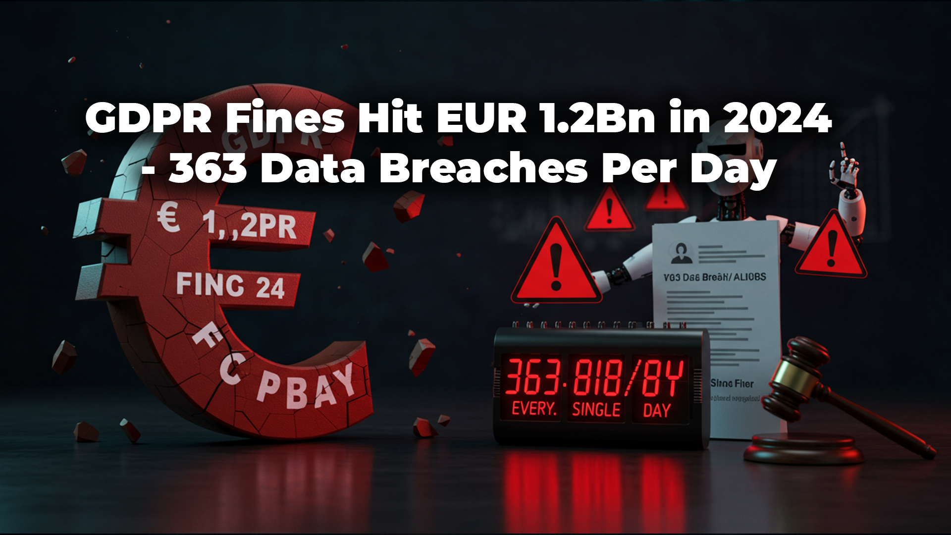 GDPR Fines Hit EUR 1.2Bn in 2024 – 363 Data Breaches Per Day