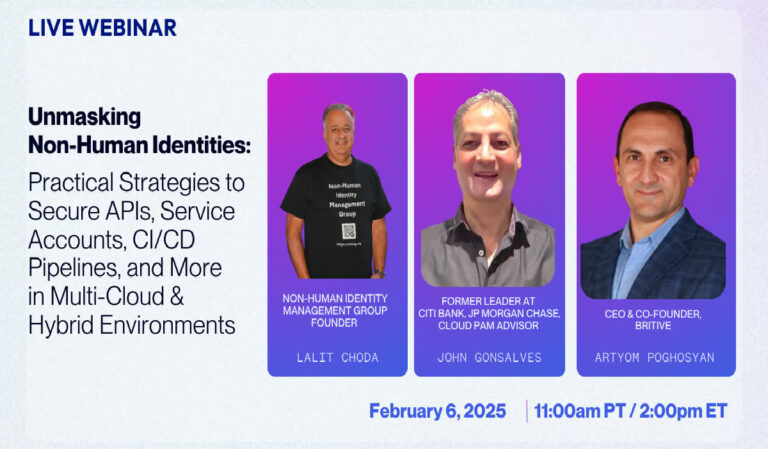Webinar – Securing Non-Human Identities In The Cloud