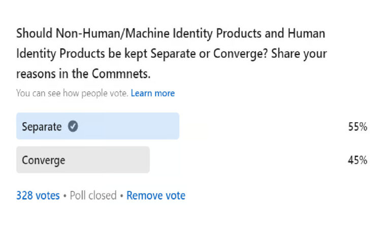 Poll – Should Non-Human Identity and Human Identity Products Converge