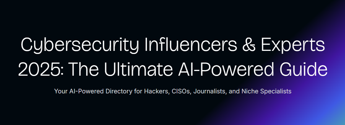 Our Founder Named 2025 Top-50 Cybersecurity Influencer