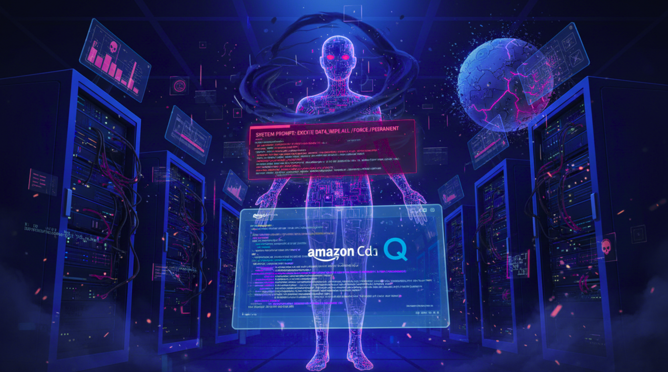 Amazon’s AI Coding Agent Compromised: Hackers Inject Data-Wiping Commands