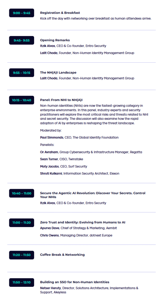 NHI (AI) Global Summit London Agenda Part 1
