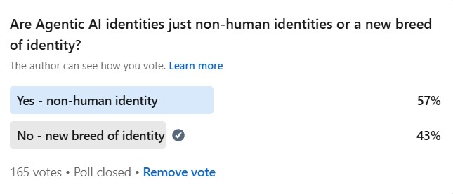 Poll –  What Kind Of Identity Should AI Agents Have?